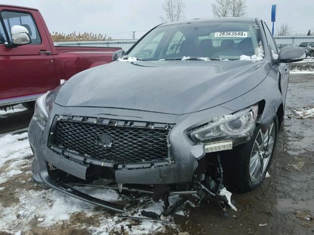 JN1EV7APXHM744403 - 2017 INFINITI Q50 PREMIU GRAY photo 9