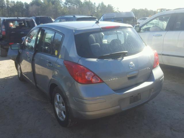 3N1BC13E97L424130 - 2007 NISSAN VERSA S GRAY photo 3