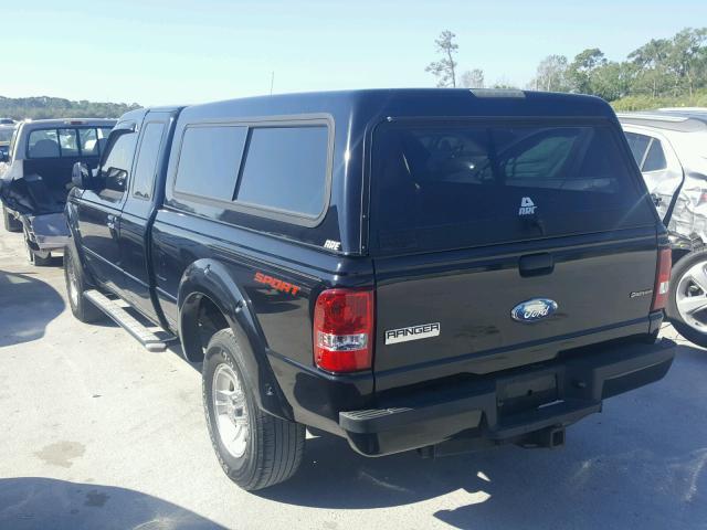 1FTYR14E99PA15850 - 2009 FORD RANGER SUP BLACK photo 3