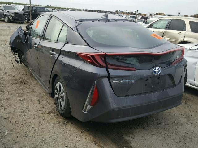 JTDKARFPXH3043348 - 2017 TOYOTA PRIUS PRIM გრაფიტი ფოტო 3