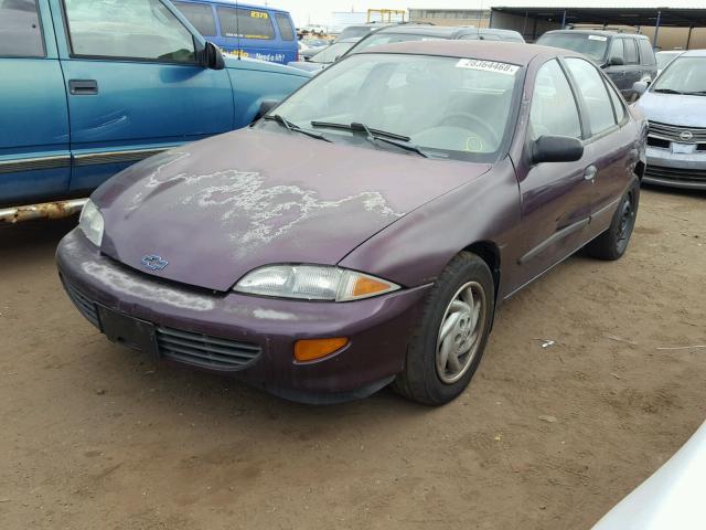 1G1JF5247W7153256 - 1998 CHEVROLET CAVALIER L PURPLE photo 2