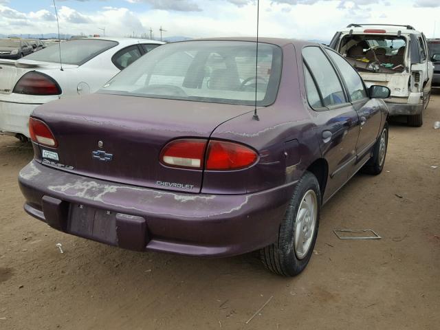 1G1JF5247W7153256 - 1998 CHEVROLET CAVALIER L PURPLE photo 4