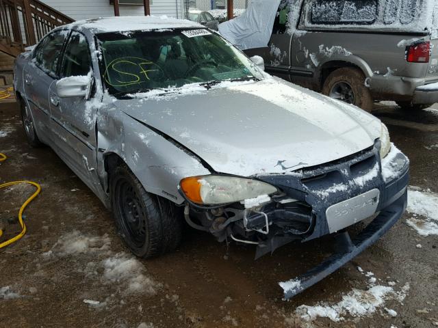 1G2NV52E21C213694 - 2001 PONTIAC GRAND AM G SILVER photo 1