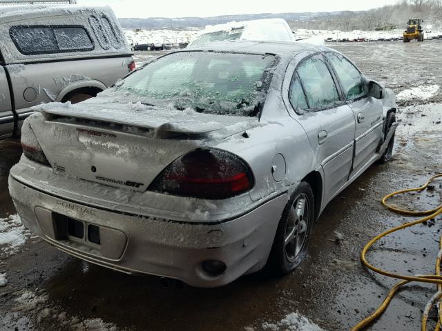 1G2NV52E21C213694 - 2001 PONTIAC GRAND AM G SILVER photo 4