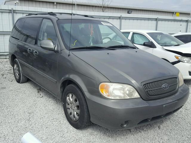 KNDUP131456624749 - 2005 KIA SEDONA EX GRAY photo 1