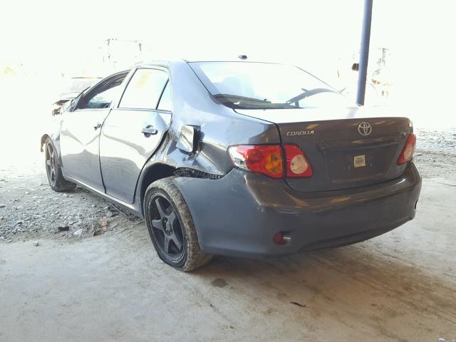 2T1BU4EE3AC512464 - 2010 TOYOTA COROLLA BA CHARCOAL photo 3