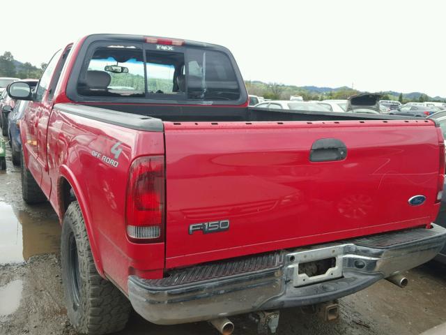 2FTRX18L83CA77462 - 2003 FORD F150 RED photo 3