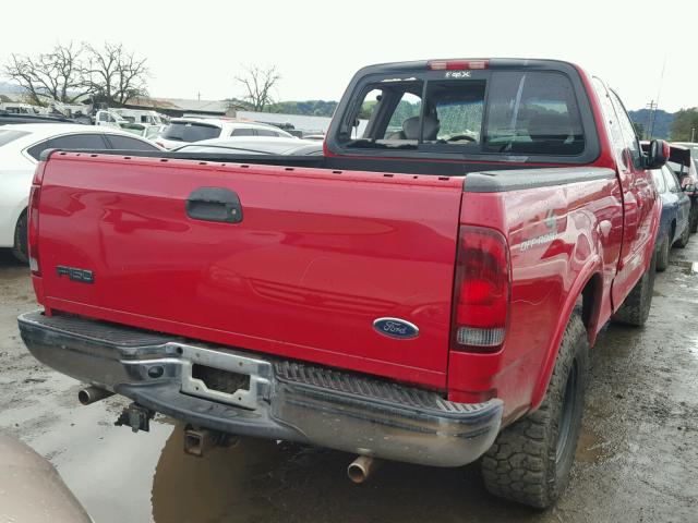 2FTRX18L83CA77462 - 2003 FORD F150 RED photo 4