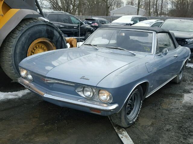 105675W244414 - 1965 CHEVROLET CORVAIR BLUE photo 2