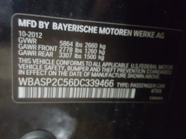 WBASP2C56DC339466 - 2013 BMW 535 XIGT BLACK photo 10