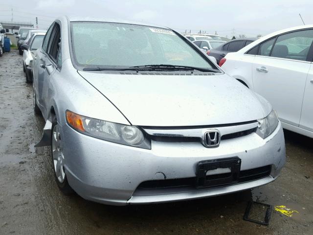 2HGFA16588H304315 - 2008 HONDA CIVIC LX SILVER photo 1