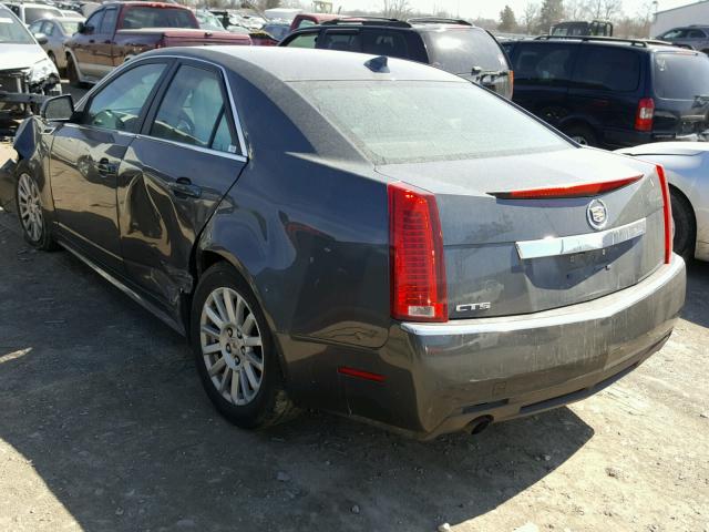 1G6DE5E53D0132439 - 2013 CADILLAC CTS LUXURY CHARCOAL photo 3