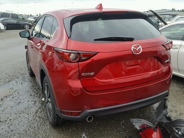 JM3KFADL9H0218555 - 2017 MAZDA CX-5 GRAND RED photo 3