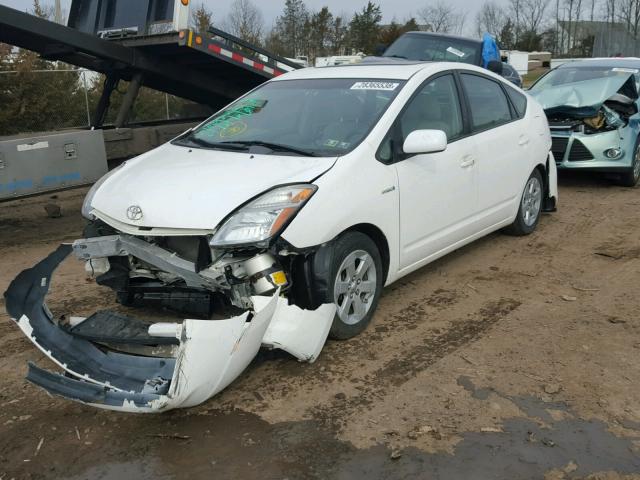 JTDKB20U393495226 - 2009 TOYOTA PRIUS WHITE photo 2