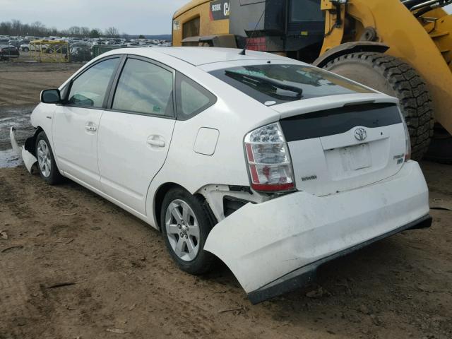 JTDKB20U393495226 - 2009 TOYOTA PRIUS WHITE photo 3