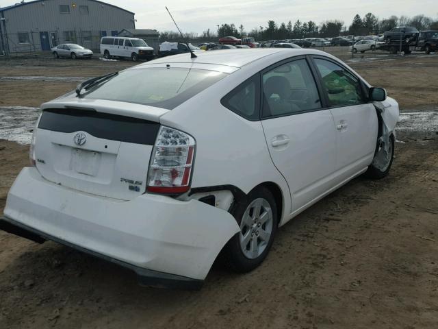 JTDKB20U393495226 - 2009 TOYOTA PRIUS WHITE photo 4