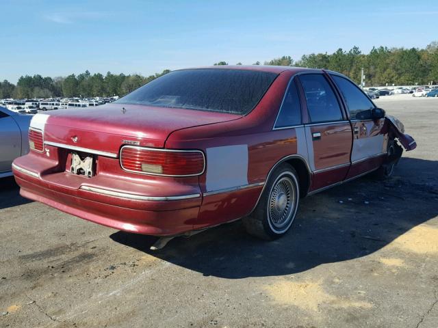 1G1BL52W4RR127995 - 1994 CHEVROLET CAPRICE CL MAROON photo 4