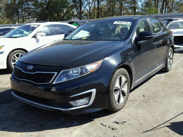 KNAGM4AD5C5011236 - 2012 KIA OPTIMA HYB BLACK photo 2