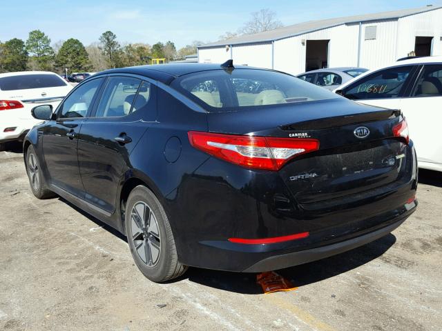 KNAGM4AD5C5011236 - 2012 KIA OPTIMA HYB BLACK photo 3