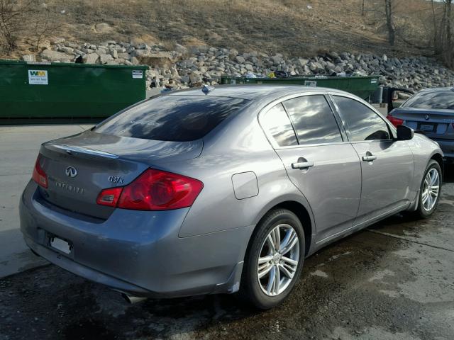 JN1CV6AR4CM681827 - 2012 INFINITI G37 GRAY photo 4