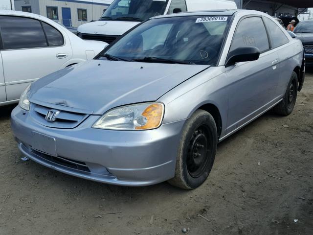 1HGEM22971L116900 - 2001 HONDA CIVIC SI SILVER photo 2