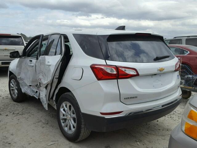 2GNAXJEV2J6118707 - 2018 CHEVROLET EQUINOX LT WHITE photo 3