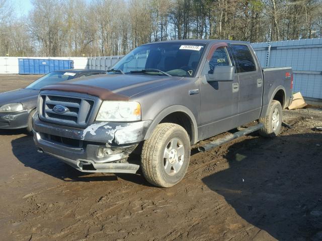 1FTPW14594KD21733 - 2004 FORD F150 SUPER CHARCOAL photo 2