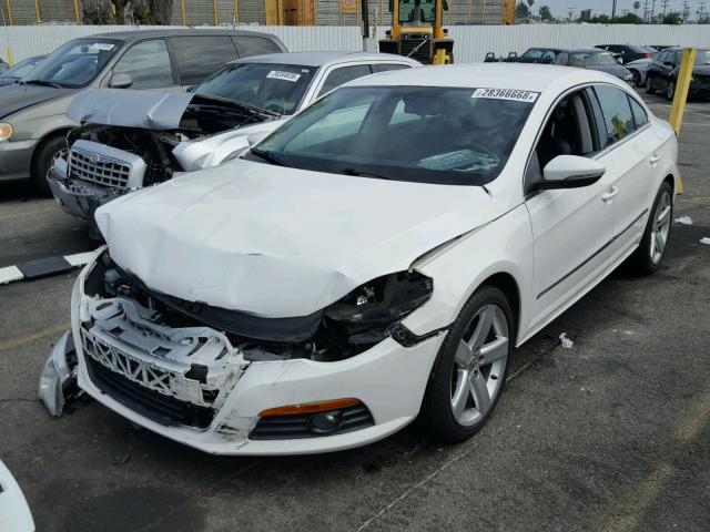 WVWHP7AN6BE728512 - 2011 VOLKSWAGEN CC LUXURY WHITE photo 2