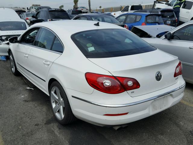 WVWHP7AN6BE728512 - 2011 VOLKSWAGEN CC LUXURY WHITE photo 3