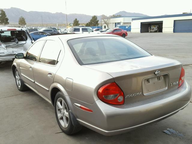 JN1CA31D5YT550126 - 2000 NISSAN MAXIMA GLE TAN photo 3