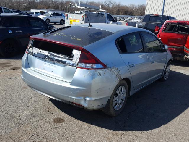 JHMZE2H58DS003516 - 2013 HONDA INSIGHT LX SILVER photo 4