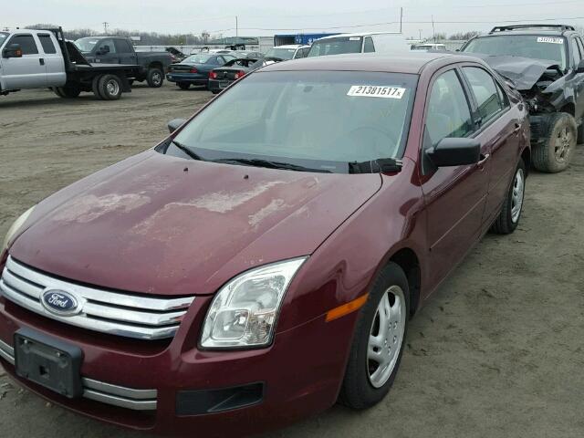 3FAFP06Z16R153352 - 2006 FORD FUSION S BURGUNDY photo 2