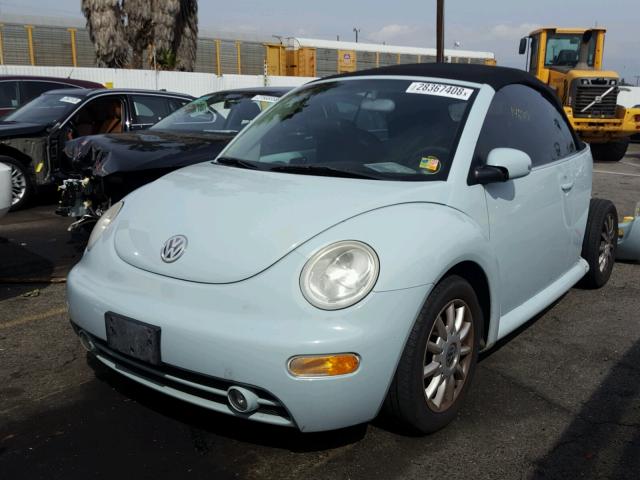 3VWCM21Y84M303027 - 2004 VOLKSWAGEN NEW BEETLE 蓝色 照片 2