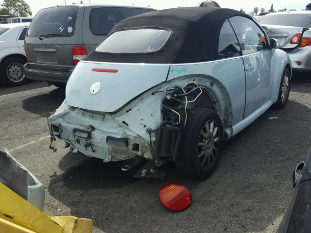 3VWCM21Y84M303027 - 2004 VOLKSWAGEN NEW BEETLE 蓝色 照片 4