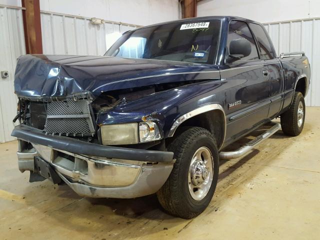 1B7KC23601J598047 - 2001 DODGE RAM 2500 BLUE photo 2