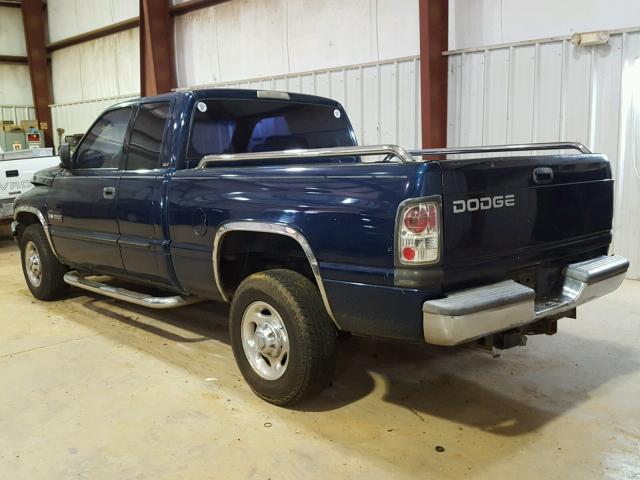 1B7KC23601J598047 - 2001 DODGE RAM 2500 BLUE photo 3