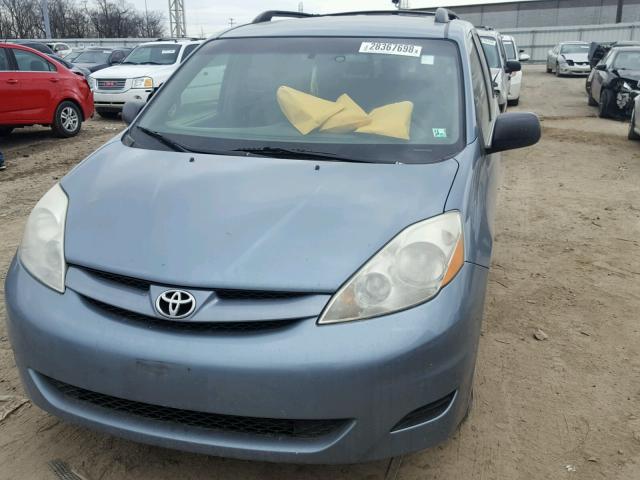 5TDZA23C86S577421 - 2006 TOYOTA SIENNA CE BLUE photo 2