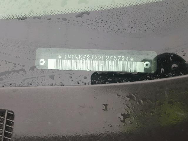 1G2WK52J22F253784 - 2002 PONTIAC GRAND PRIX ყავისფერი ფოტო 10