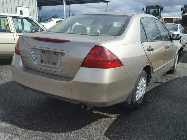 JHMCM56127C016254 - 2007 HONDA ACCORD VAL GOLD photo 4