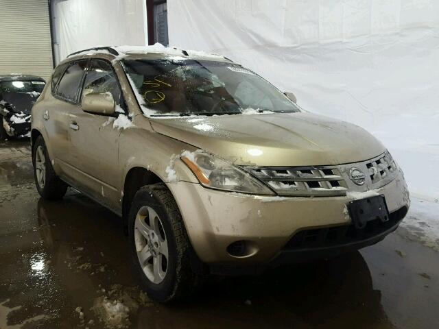 JN8AZ08W85W423291 - 2005 NISSAN MURANO SL GOLD photo 1