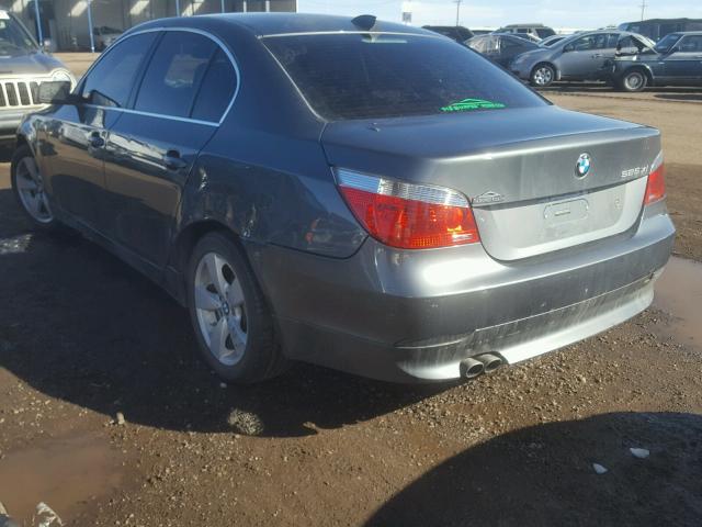 WBANF33507CS39552 - 2007 BMW 525 XI GRAY photo 3