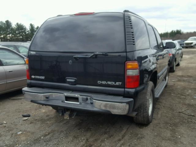 1GNEK13ZX3J175040 - 2003 CHEVROLET TAHOE K150 BLACK photo 4