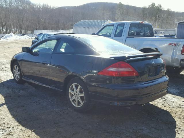 1HGCM82643A015974 - 2003 HONDA ACCORD EX BLACK photo 3