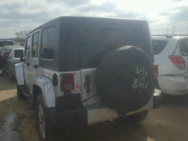 1J4GA59128L604495 - 2008 JEEP WRANGLER U SILVER photo 3