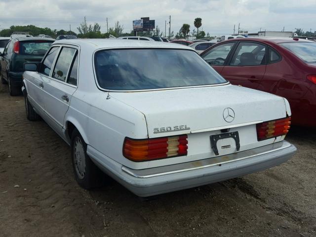 WDBCA39E7LA526648 - 1990 MERCEDES-BENZ 560 SEL WHITE photo 3