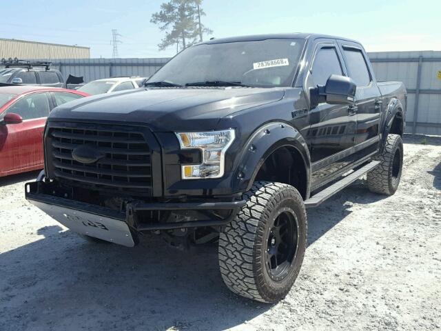 1FTEW1EF1GKF31178 - 2016 FORD F150 SUPER BLACK photo 2