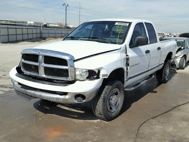 1D7KU28D24J232847 - 2004 DODGE RAM 2500 S WHITE photo 2