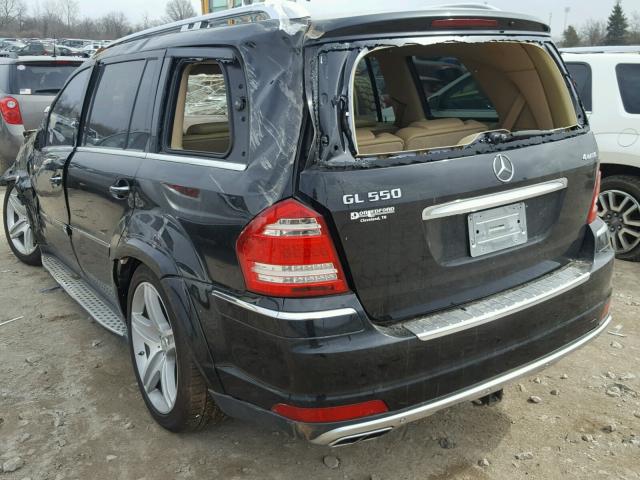 4JGBF8GE5AA589383 - 2010 MERCEDES-BENZ GL 550 4MA BLACK photo 3