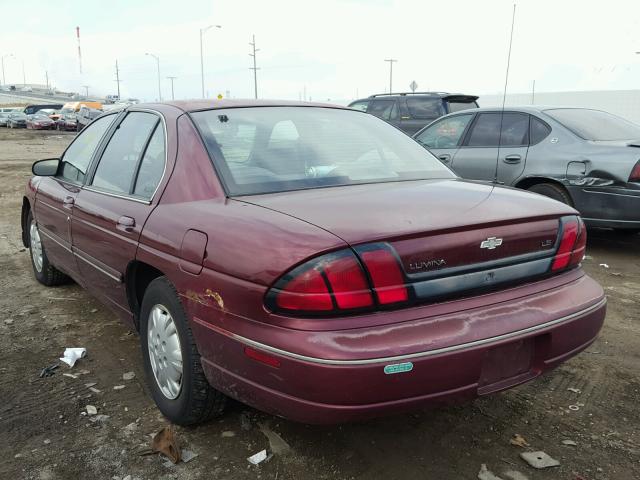 2G1WL52M0W9106647 - 1998 CHEVROLET LUMINA BAS მუქწითელი ფოტო 3