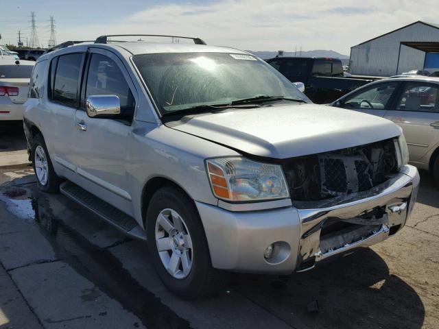 5N1AA08A85N708615 - 2005 NISSAN ARMADA SE SILVER photo 1